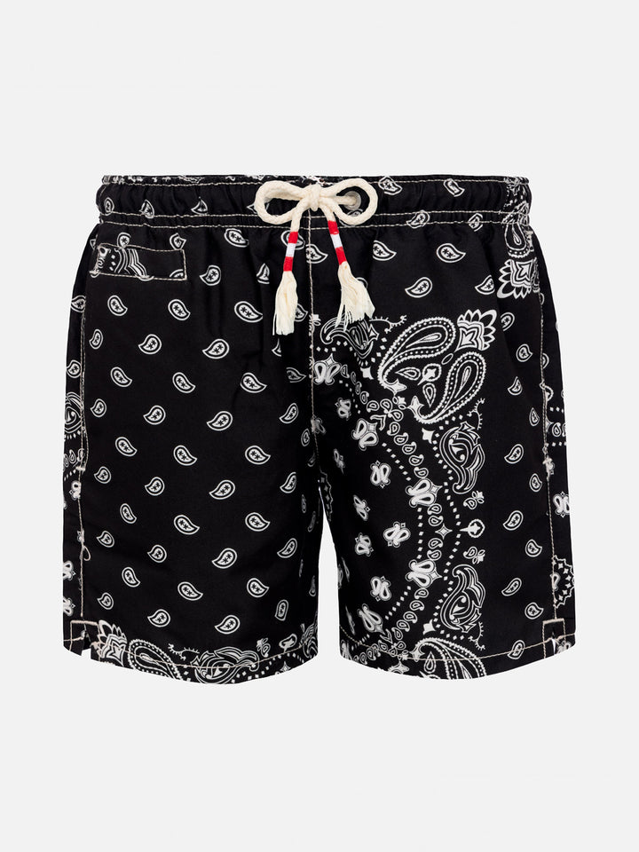 Boy swim shorts with bandanna print - MC2 Saint Barth