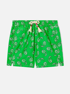 Costume da bagno da bambino con stampa paisley