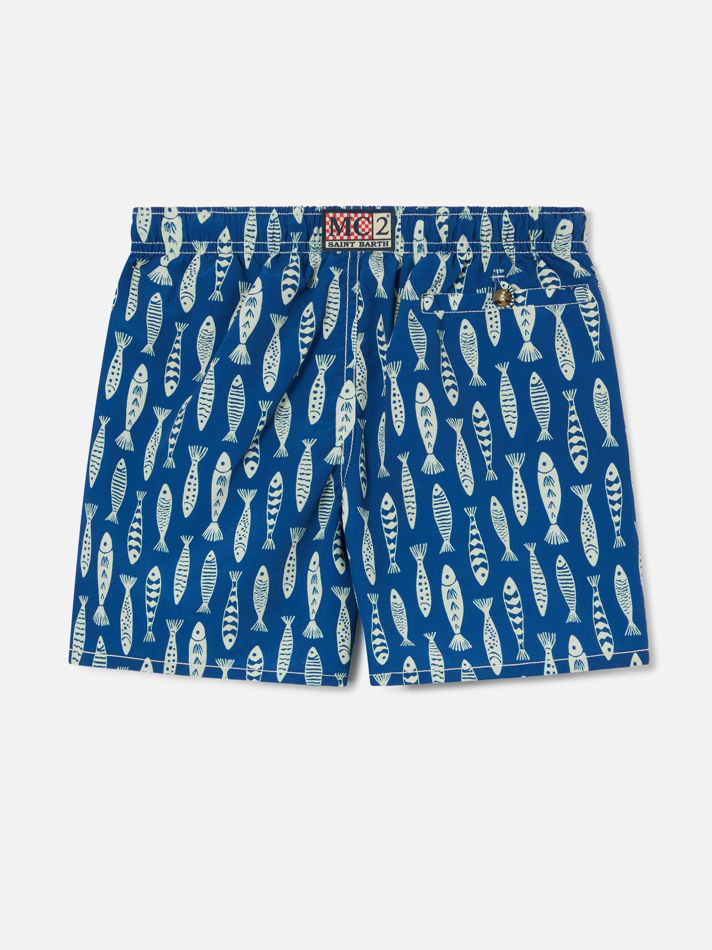 Costume Caprese Jr con stampa sardine