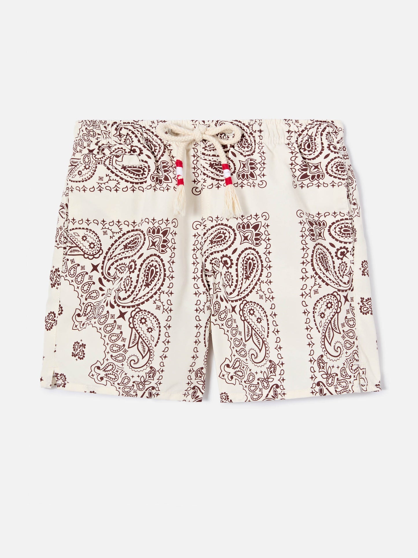 Caprese Jr Badeshorts mit elfenbeinfarbenem Bandana-Print 