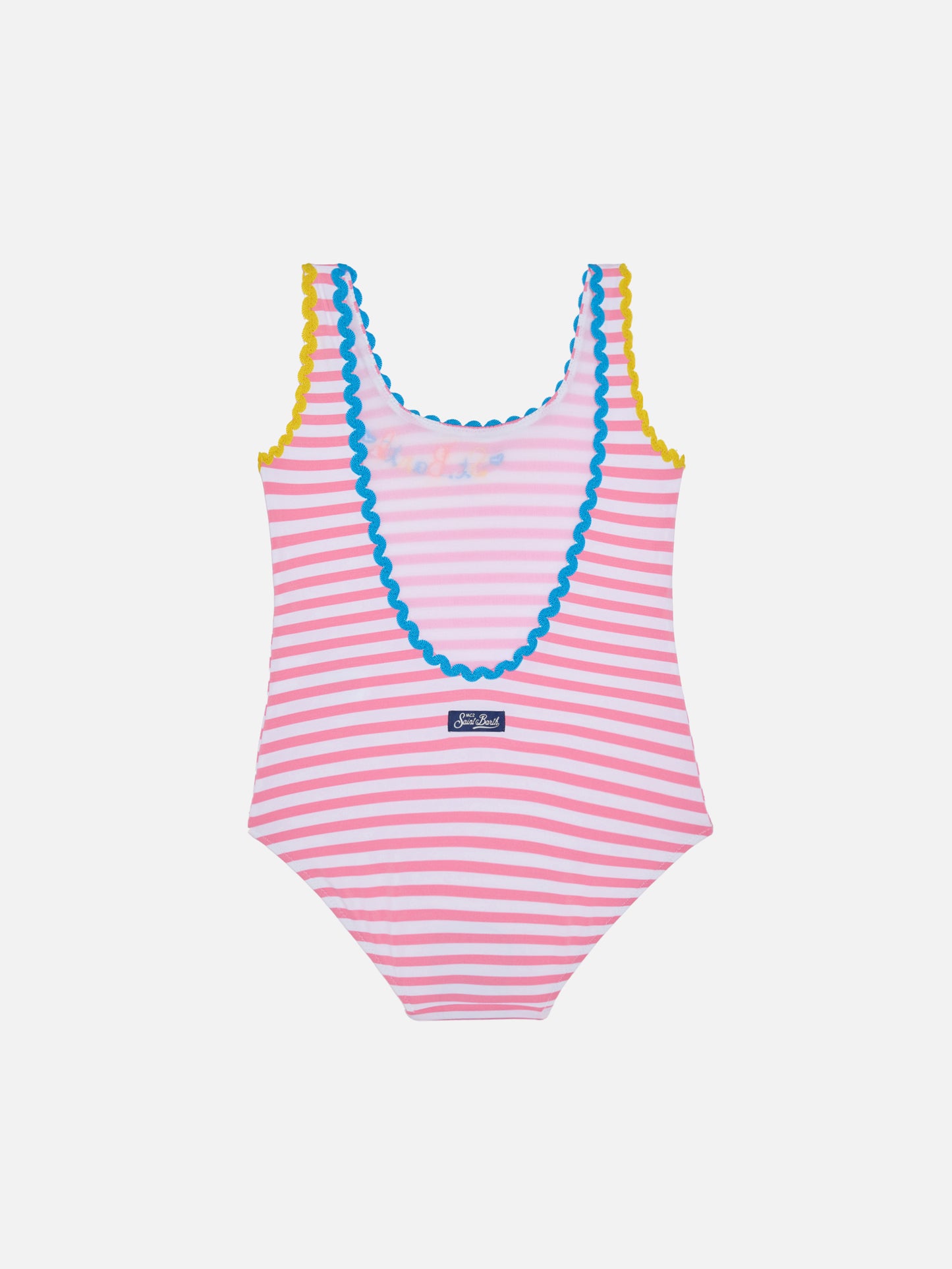 Girl one piece swimsuit with embroidery - MC2 Saint Barth
