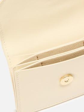 Portacarte Card Holder in pelle bianca