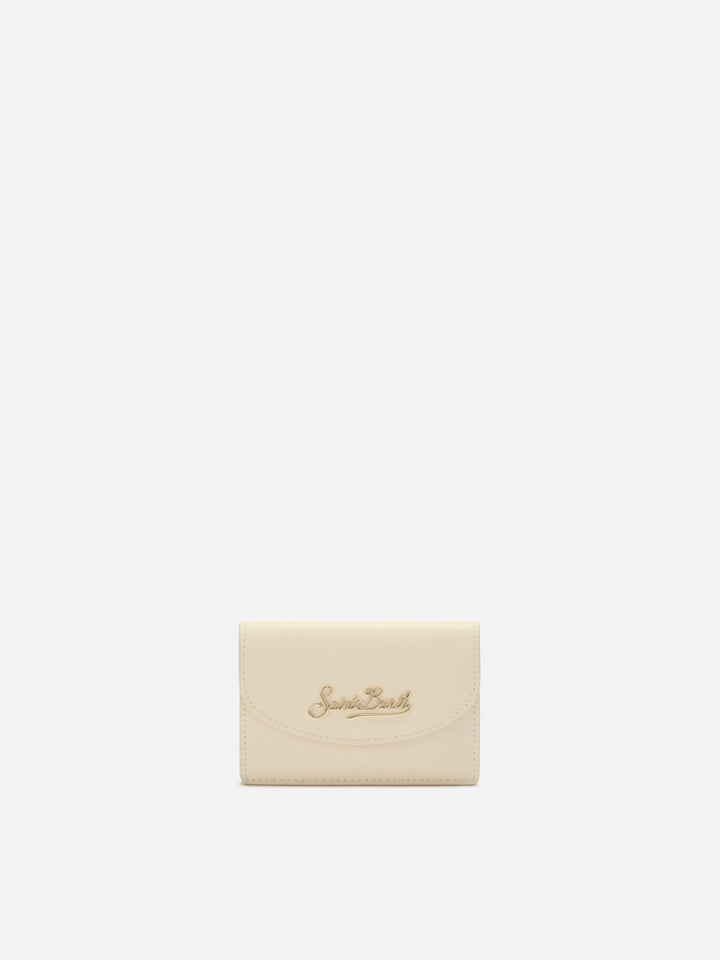 Portacarte Card Holder in pelle bianca