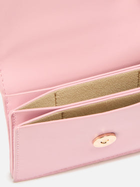 Portacarte Card Holder in pelle rosa