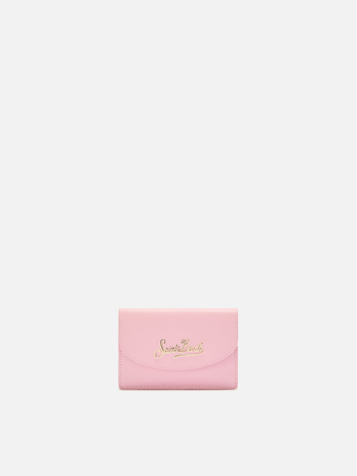 Portacarte Card Holder in pelle rosa