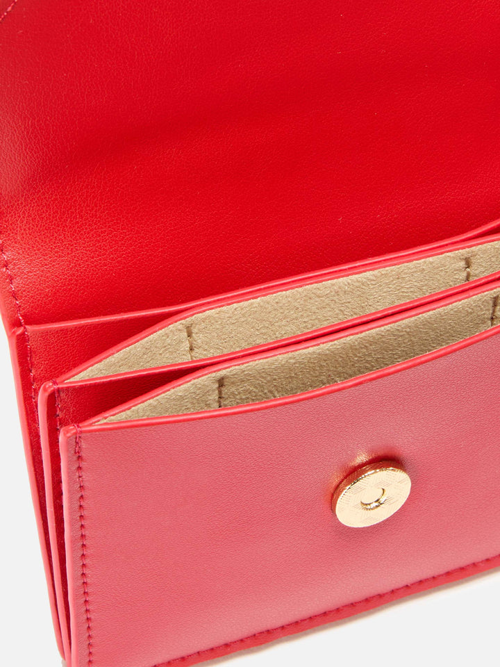 Portacarte Card Holder in pelle rossa