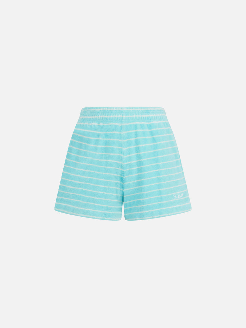 Frottee-Pull-Up-Shorts für Damen Cate