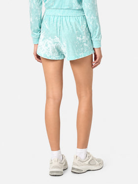 Shorts Cate de chenilla verde agua 