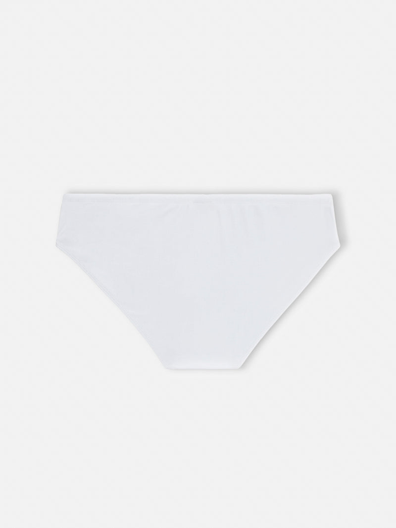 Man white swim briefs Cayo