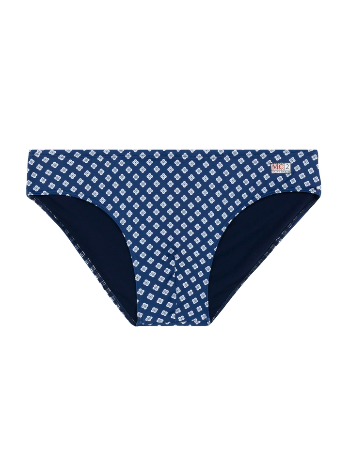 Swim briefs Cayo with tie print - MC2 Saint Barth