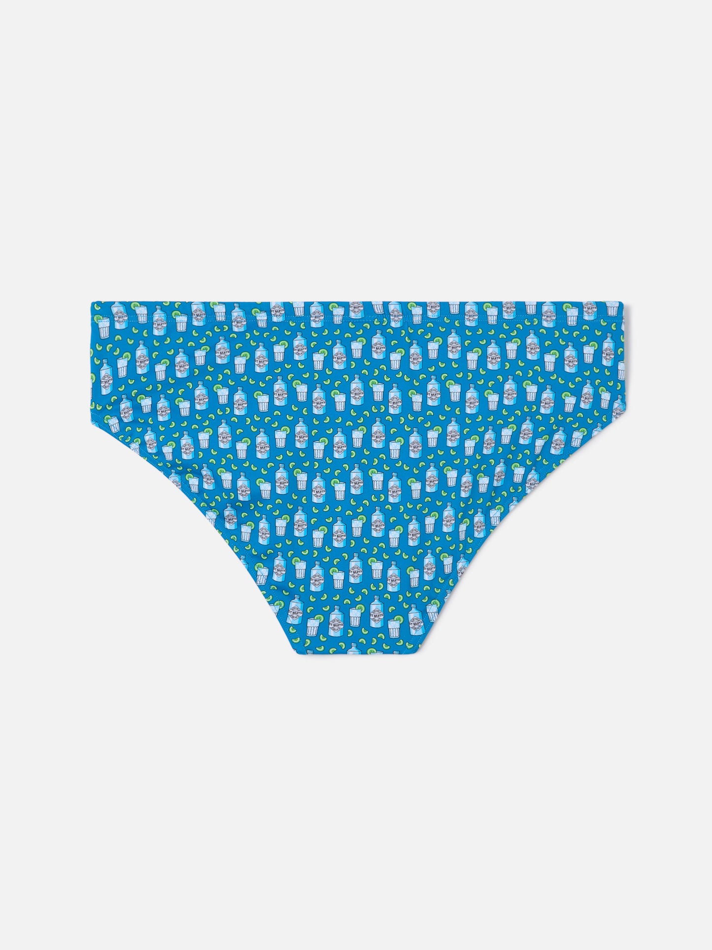 Slip mare Cayo blu navy con stampa cocktail all-over