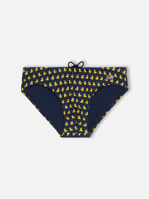 Swim briefs Cayo with ducky print - MC2 Saint Barth