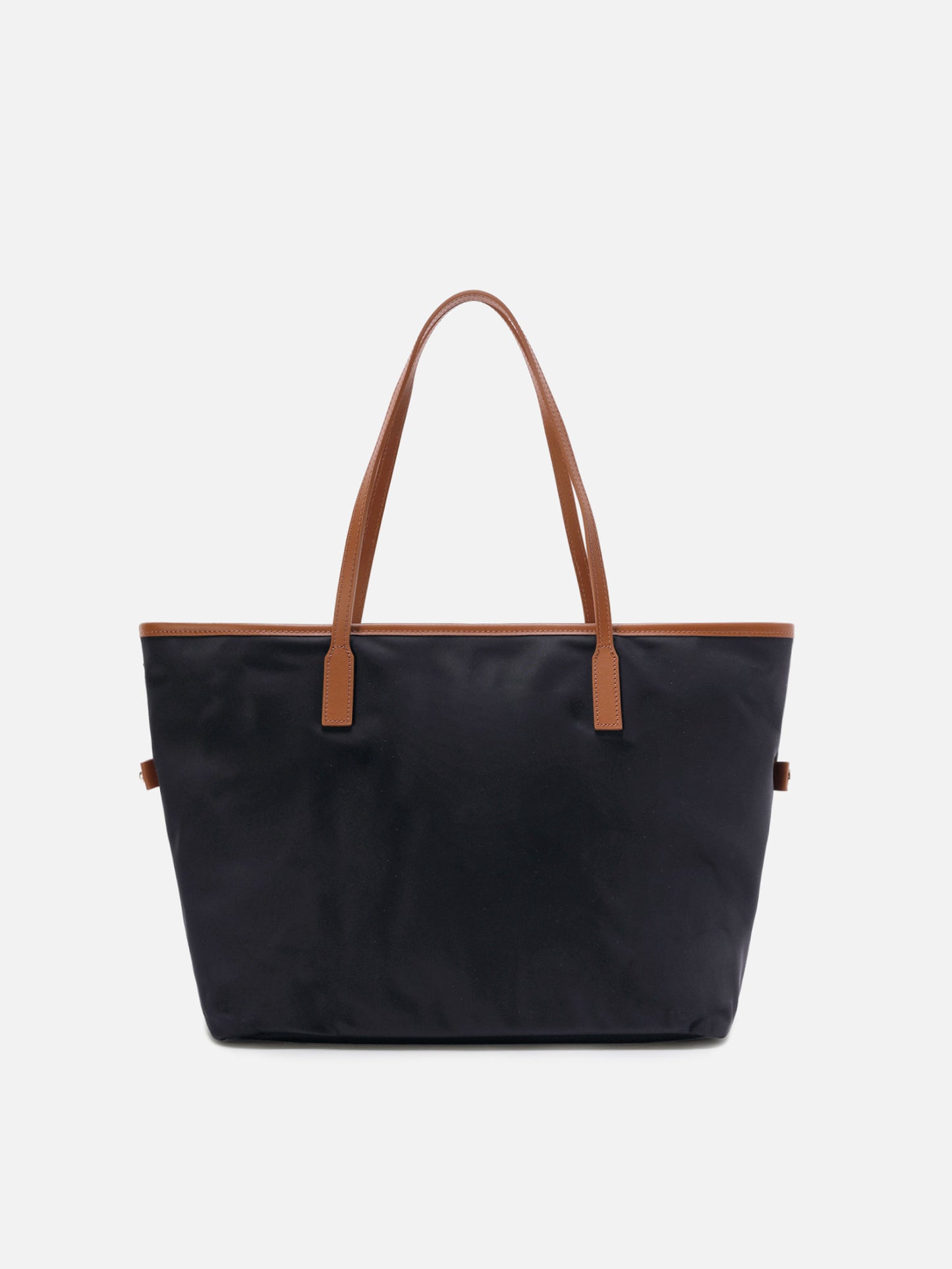 Borsa City nera regular in nylon