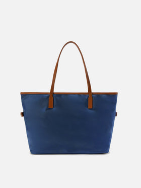 Borsa City blu navy large in nylon