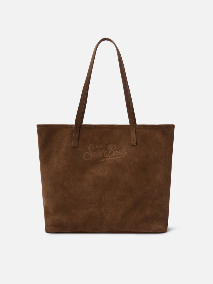 Borsa City regular in camoscio marrone