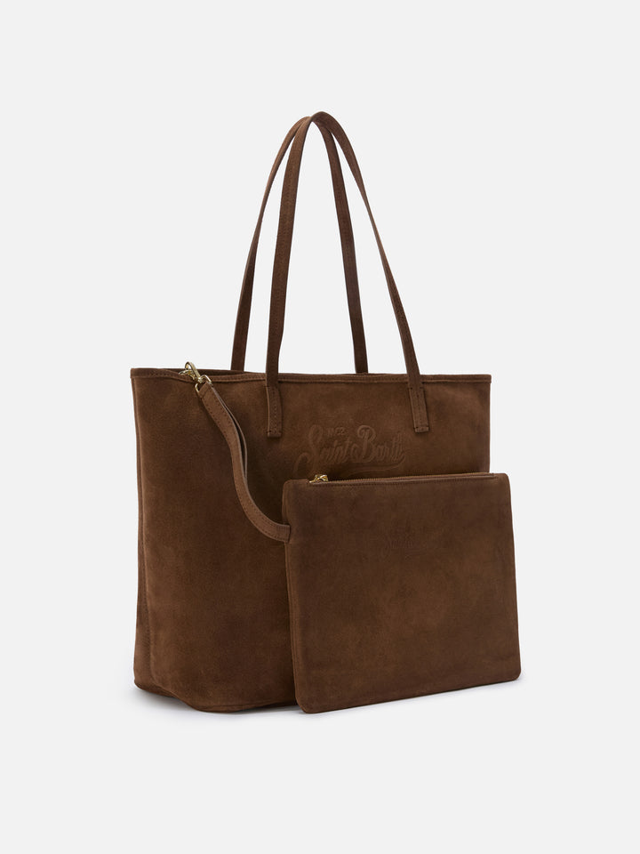 Borsa City regular in camoscio marrone