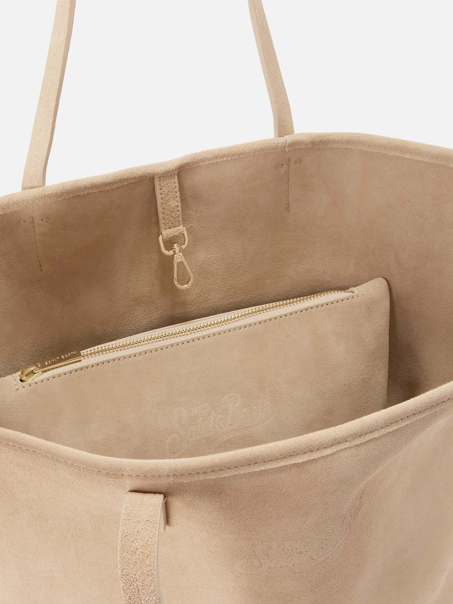 Borsa City regular in camoscio beige