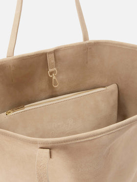 Borsa City regular in camoscio beige