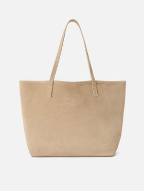 Borsa City regular in camoscio beige