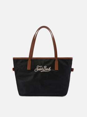 Borsa City medium in nylon nero