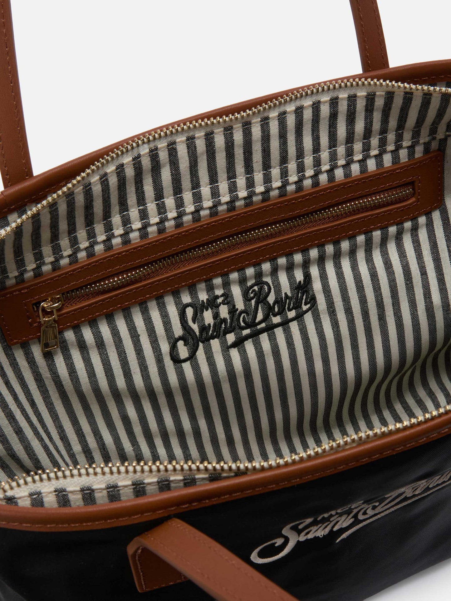 Borsa City medium in nylon nero