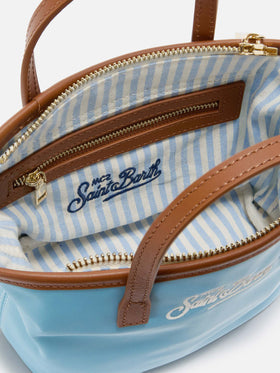 Light blue City mini nylon bag