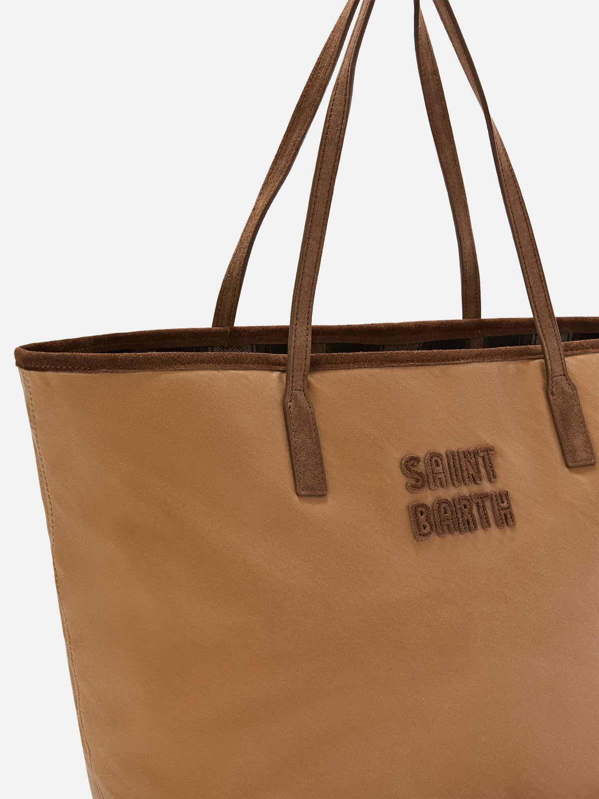 Nut Large City waxed bag with logo embroidery