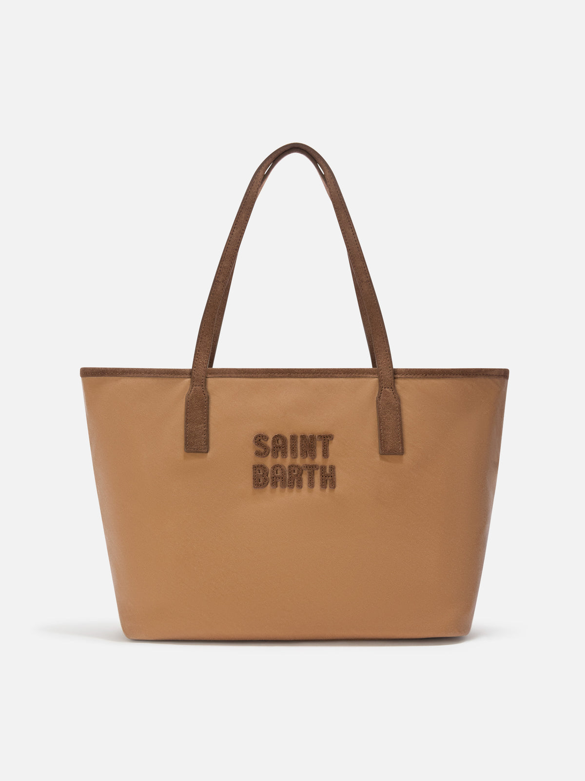 Bolso Nut Medium City encerado con bordado del logo 