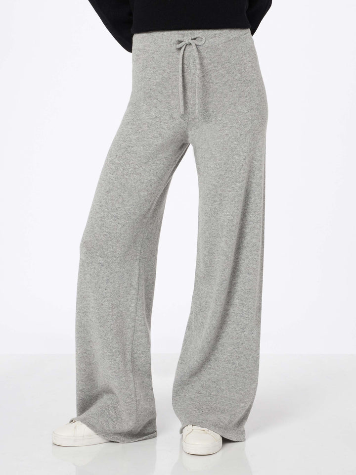 Woman mélange grey knit pants Cambon - MC2 Saint Barth