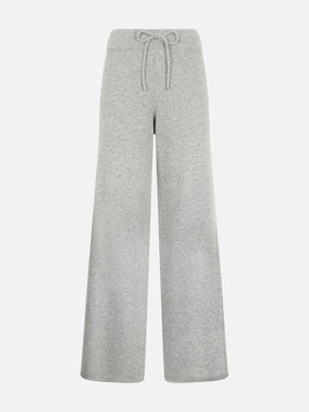 Woman mélange grey knit pants Cambon - MC2 Saint Barth