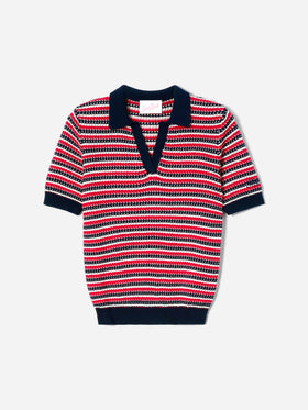 Polo Caddy Ridge in maglia di cotone a righe