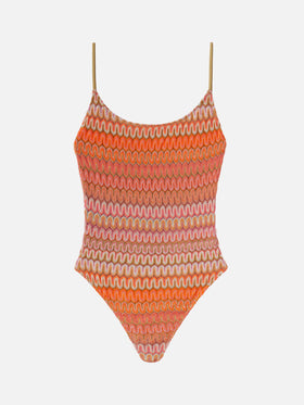 One-piece raschel swimsuit Cecille