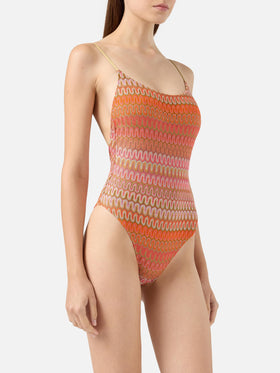 One-piece raschel swimsuit Cecille