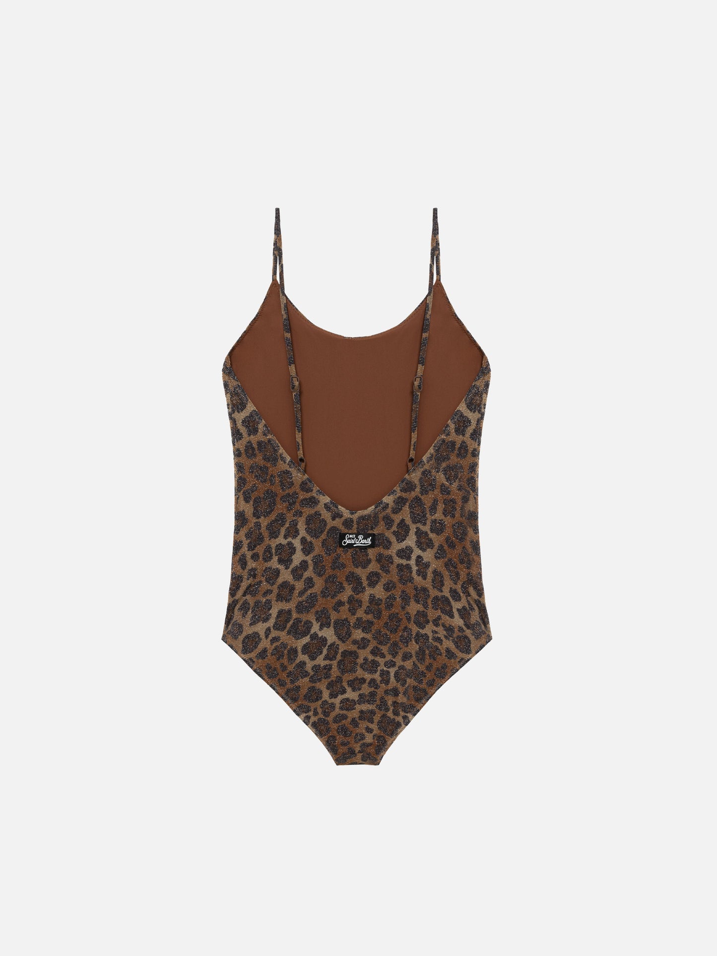 Cecille Jr one-piece lurex swimsuit with animalier print - MC2 Saint Barth