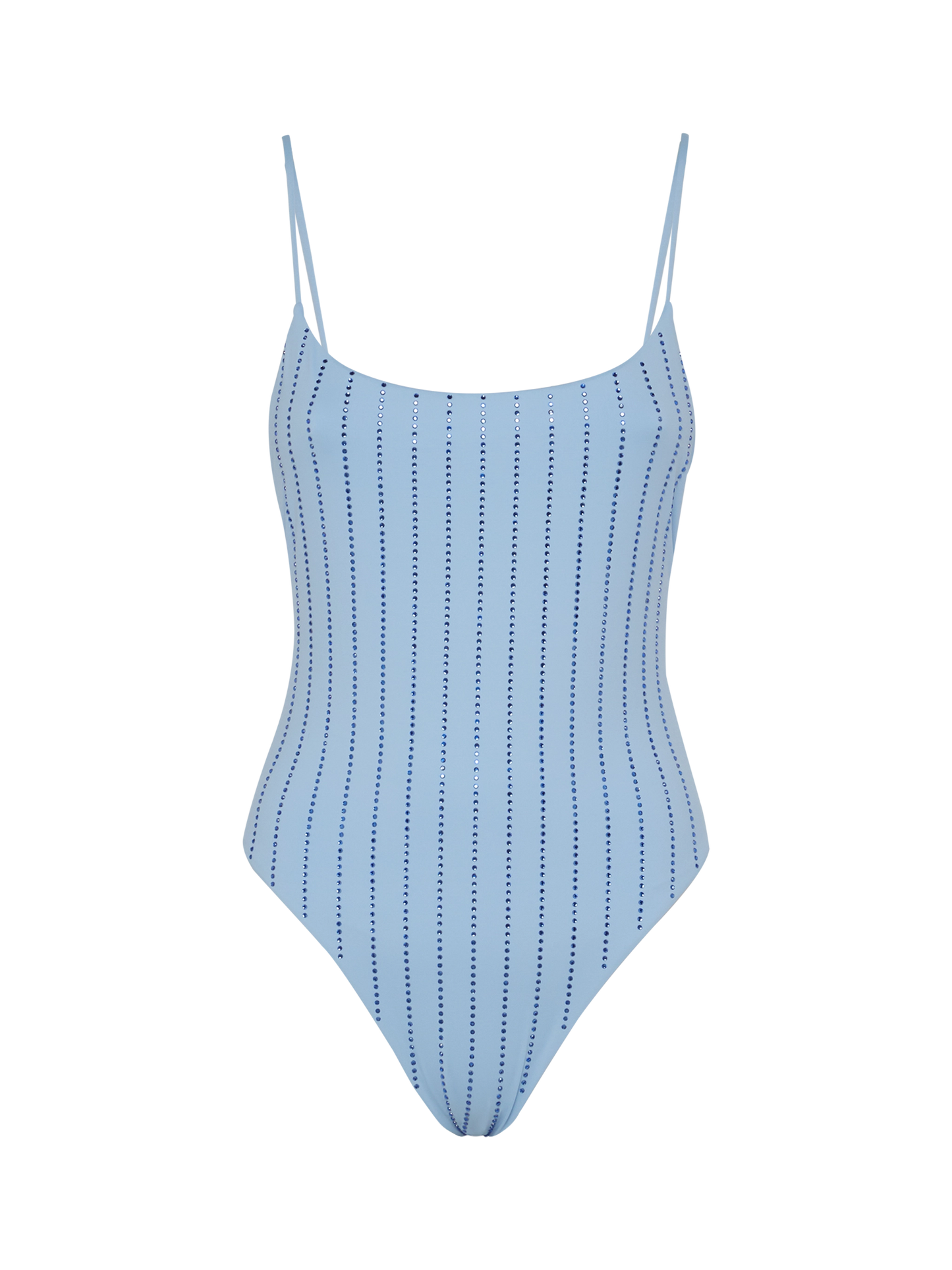One-piece swimsuit Cecille with rhinestone striped embellishment - MC2 Saint Barth