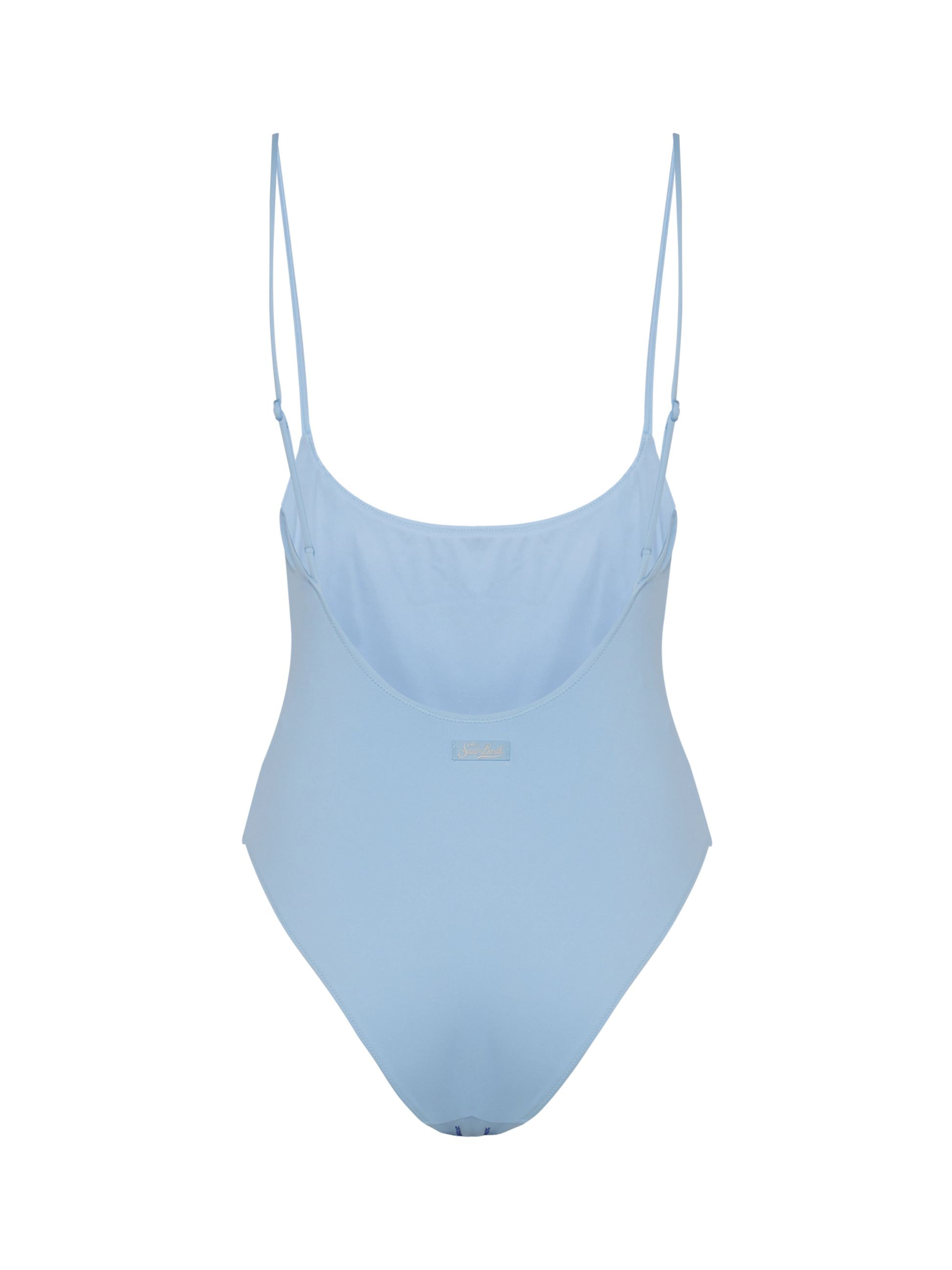 One-piece swimsuit Cecille with rhinestone striped embellishment - MC2 Saint Barth