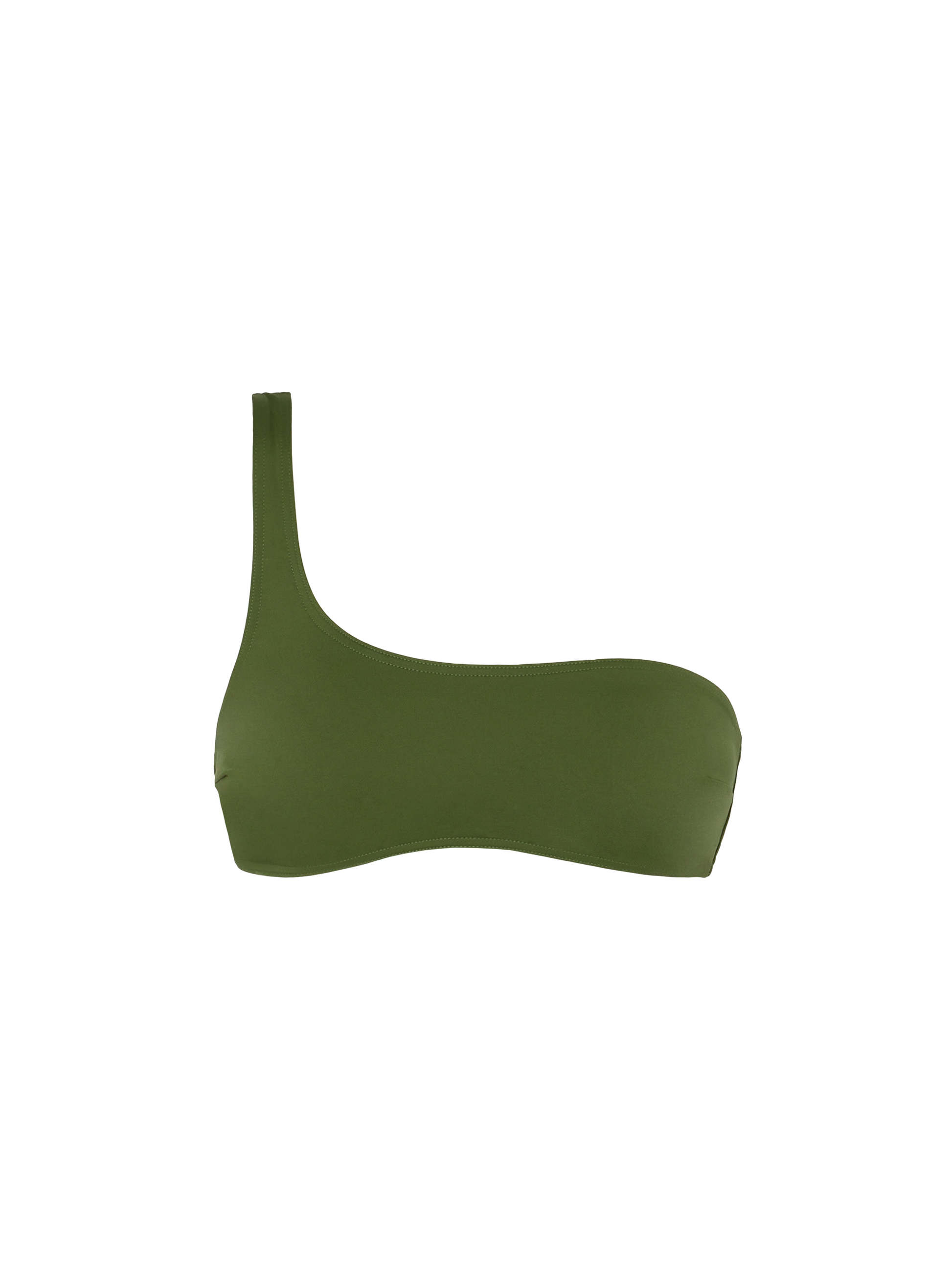 Celestine military green one-shoulder bralette top - MC2 Saint Barth
