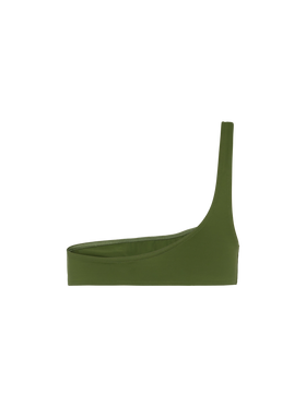 Celestine military green one-shoulder bralette top - MC2 Saint Barth