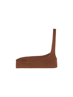 Celestine brown one-shoulder bralette top - MC2 Saint Barth