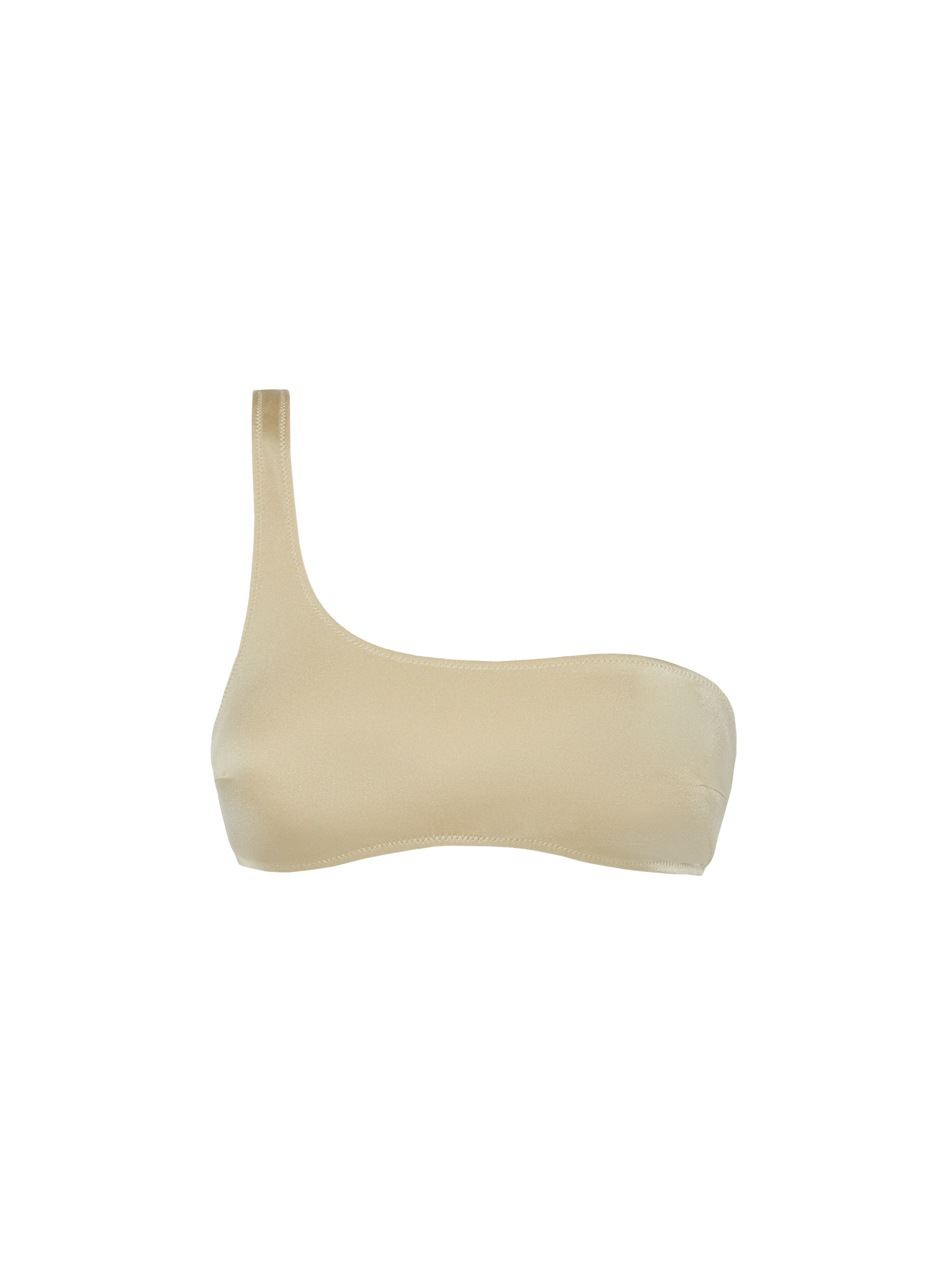 Celestine shimmer gold one-shoulder bralette top - MC2 Saint Barth