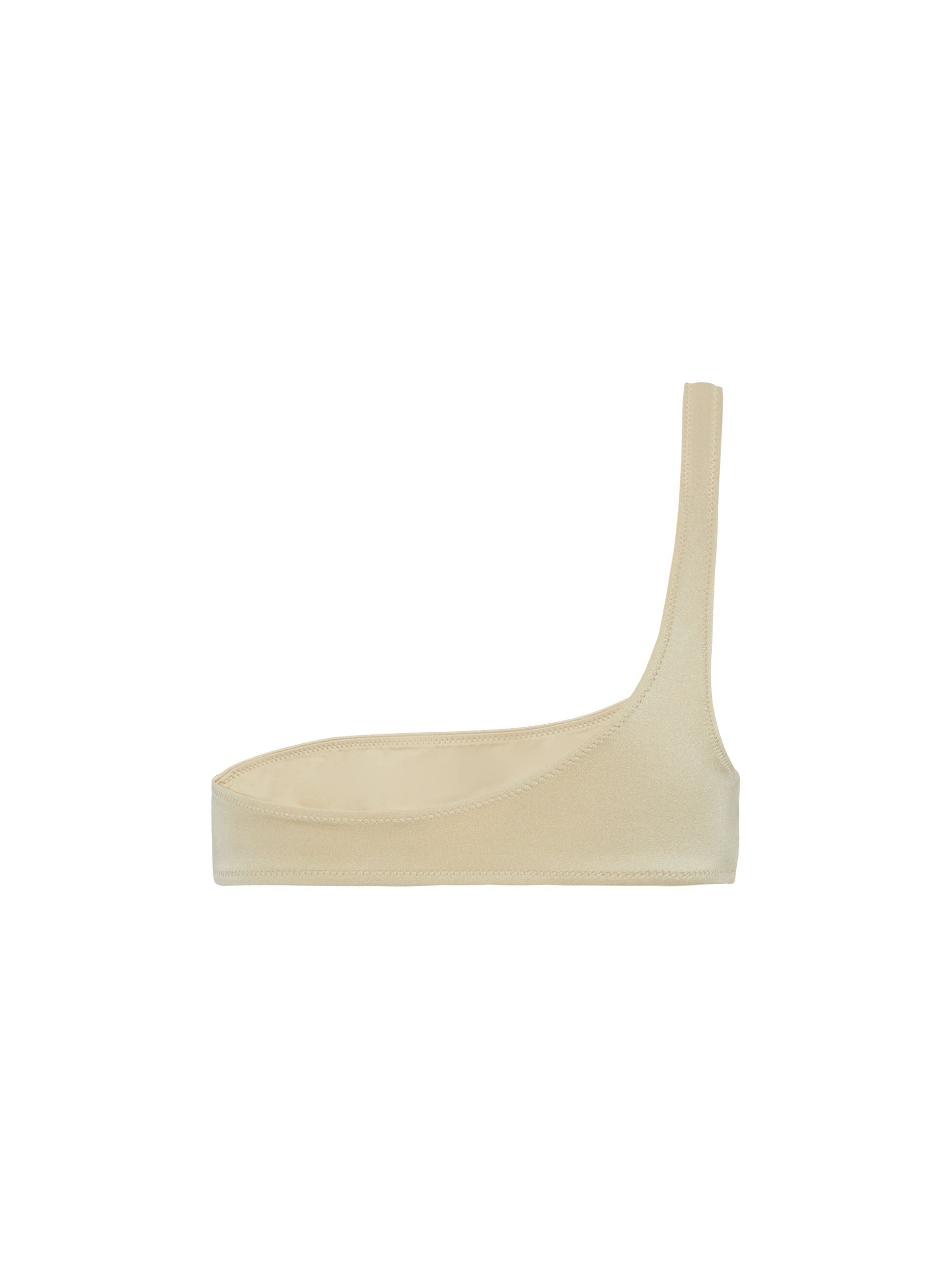 Celestine shimmer gold one-shoulder bralette top - MC2 Saint Barth