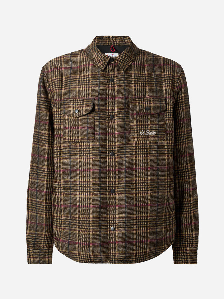 Technic fabric overshirt Chalet with Prince of Wales print