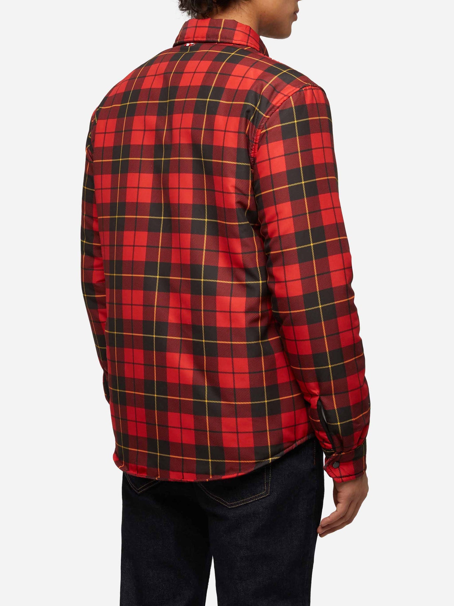 Technic fabric overshirt Chalet with check print - MC2 Saint Barth