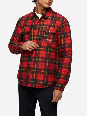 Technic fabric overshirt Chalet with check print - MC2 Saint Barth