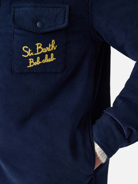 Overshirt Chalet mit Tasche und St. Barth Bob Club Stickerei