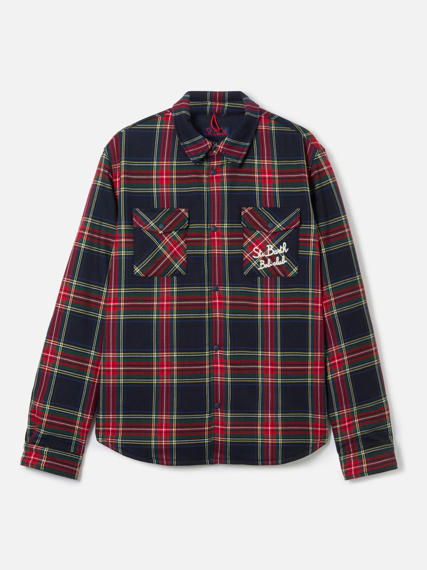 Overshirt Chalet with pocket and St. Barth Bob Club embroidery
