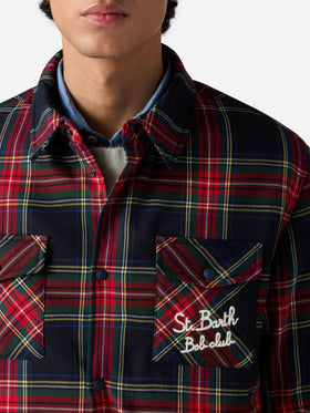 Overshirt Chalet with pocket and St. Barth Bob Club embroidery