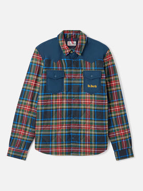 Chalet tartan padded overshirt
