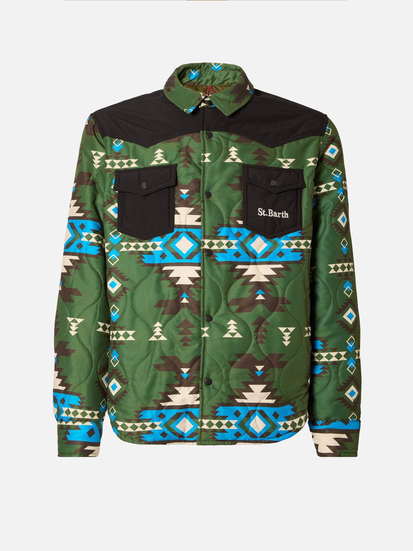 Padded overshirt Chalet with patch pockets