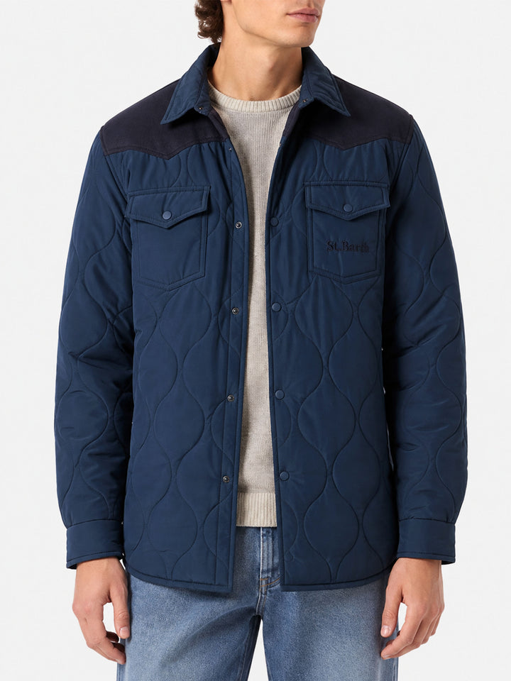 Sobrecamisa acolchada Chalet Tex navy 